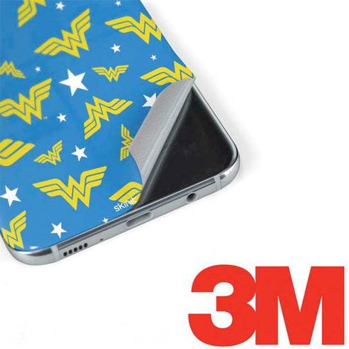 DC Comics Wonder Woman Logo Pattern Galaxy S8 Plus Skin